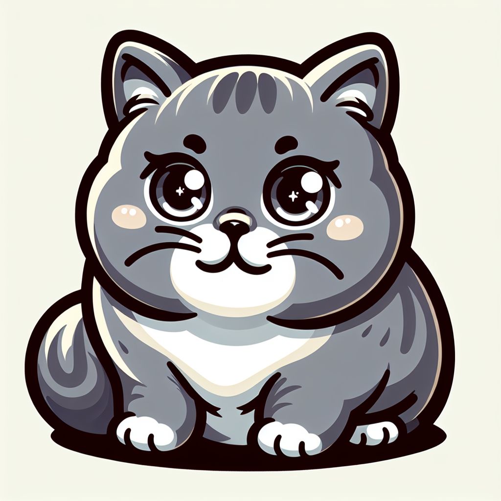 Adorable British Shorthair Cat | Classic Cartoon Style | AI Art ...