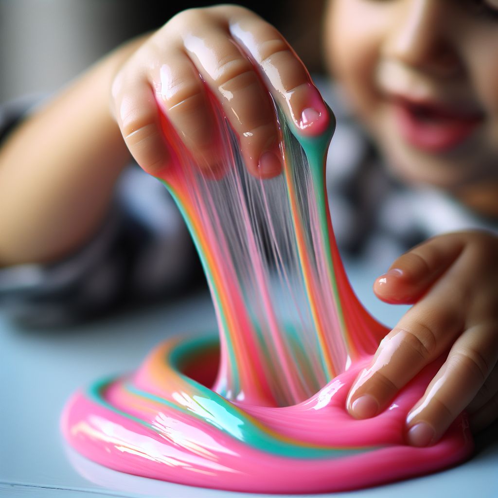 Vibrant Sticky Slime Play | Delightful Sensory Experience | AI Art ...