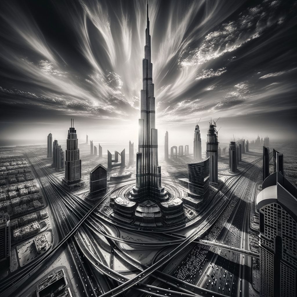 Burj Khalifa, Dubai | Gleaming Tower of Infinity | AI Art Generator ...