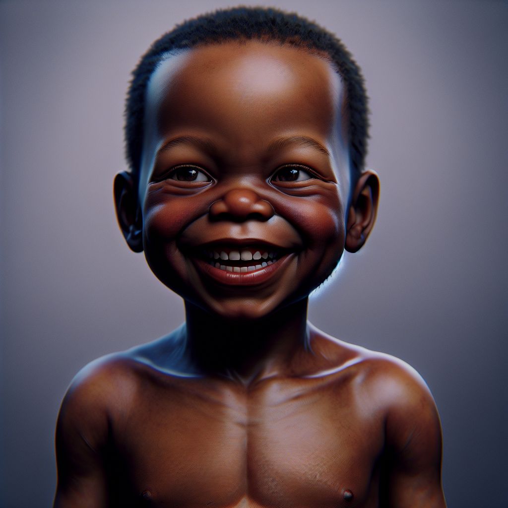 Authentic African Child with Infectious Smile | Delightful Spirit | AI ...