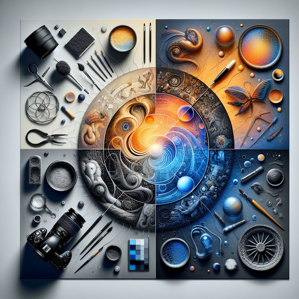 Graphic Organizer Exploring Differences & Similarities AI Art