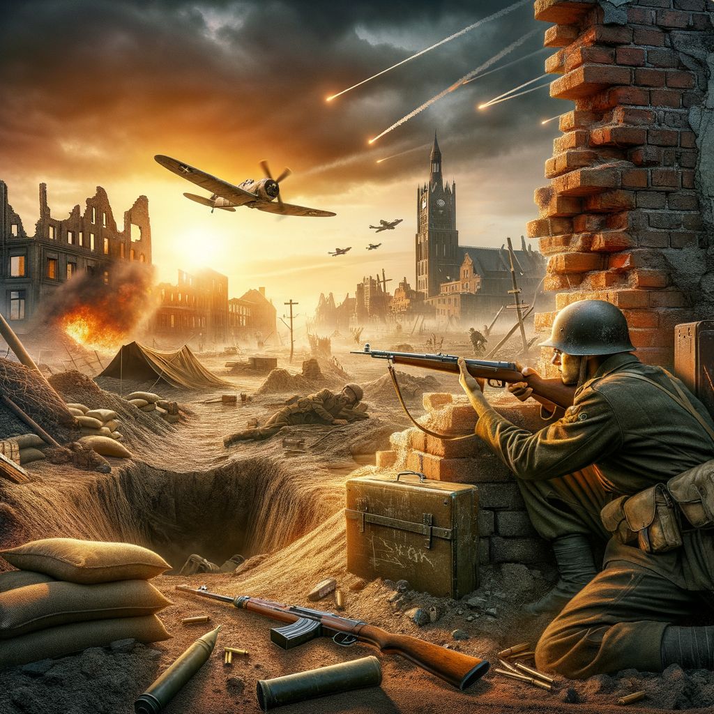 World War Battlefield: A Glimpse Into The Past AI Art Generator | 20th  Century Battlefield | sincovaga.com.br