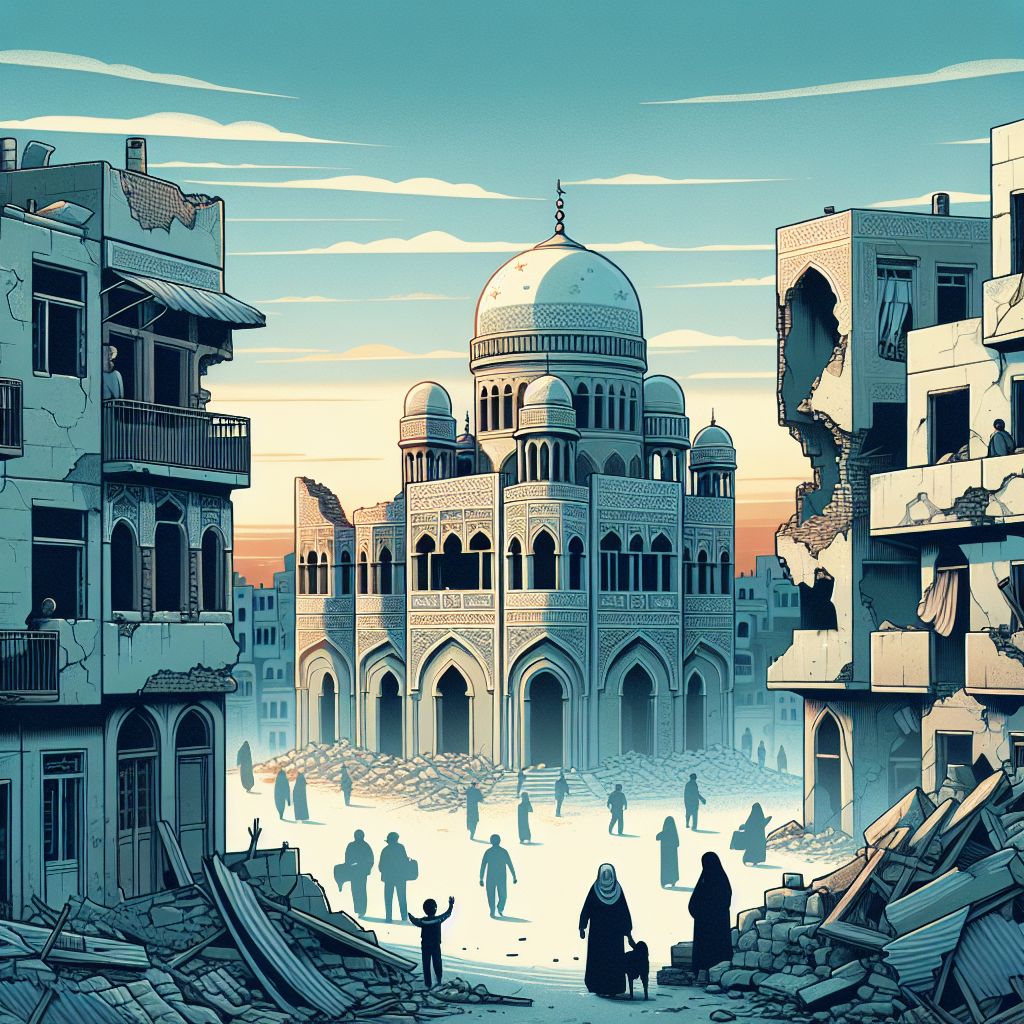 Hope and Rebirth: The End of War in a Middle Eastern City | AI Art ...
