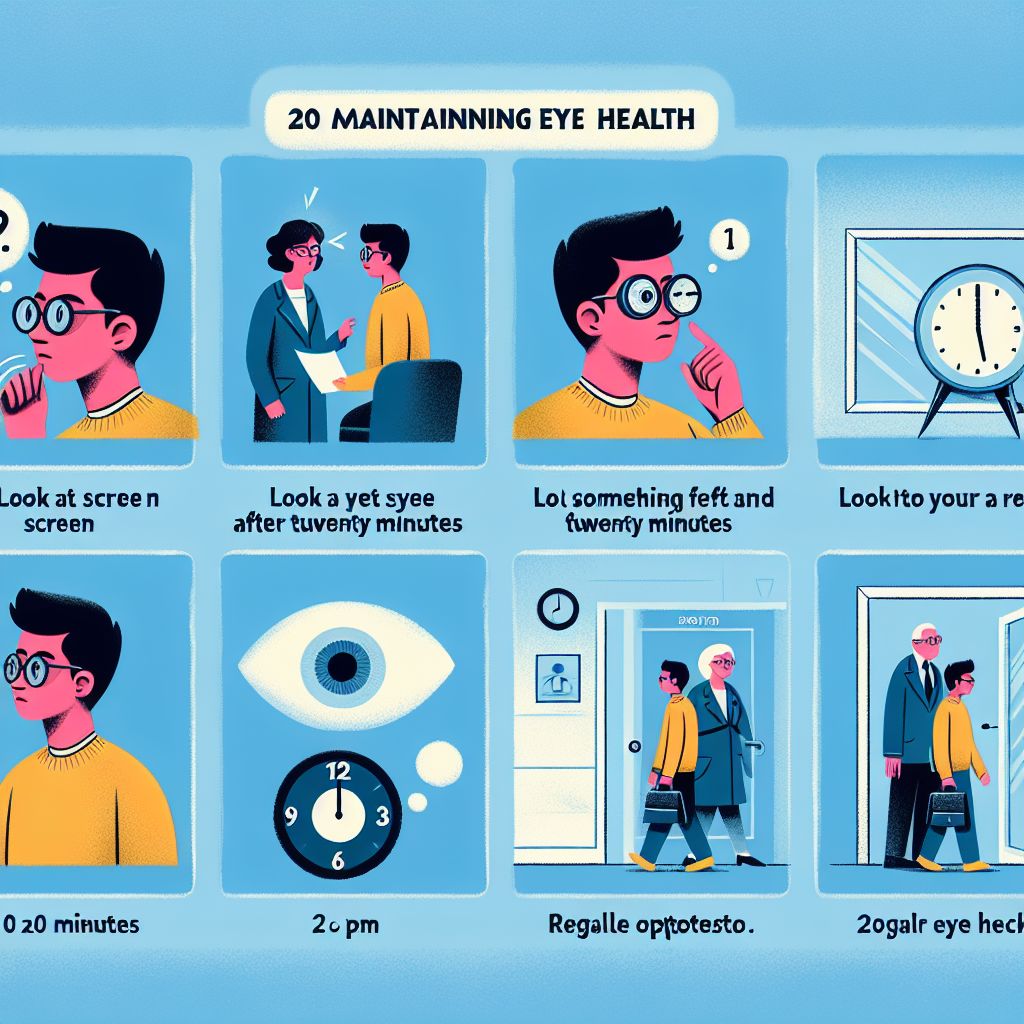 Eye Health Tips: 20-20-20 Rule & Regular Check-ups | AI Art Generator ...