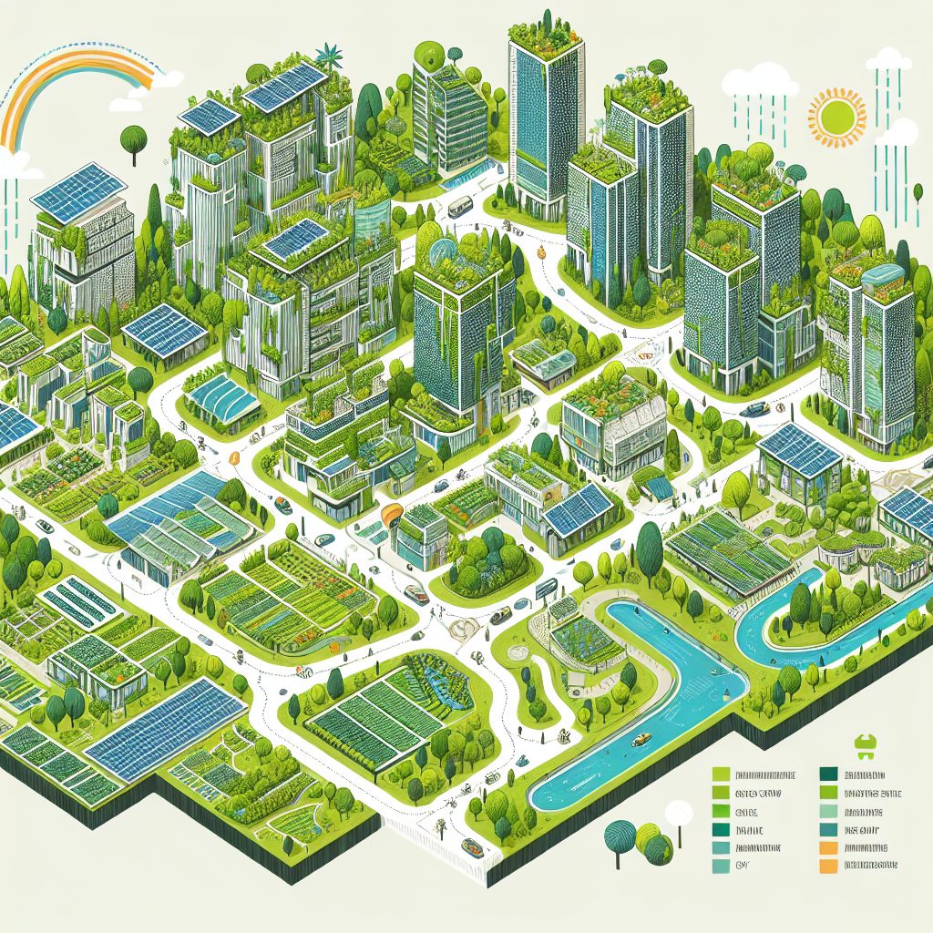 Green Living in Sustainable City - Eco-Friendly Urban Design | AI Art ...