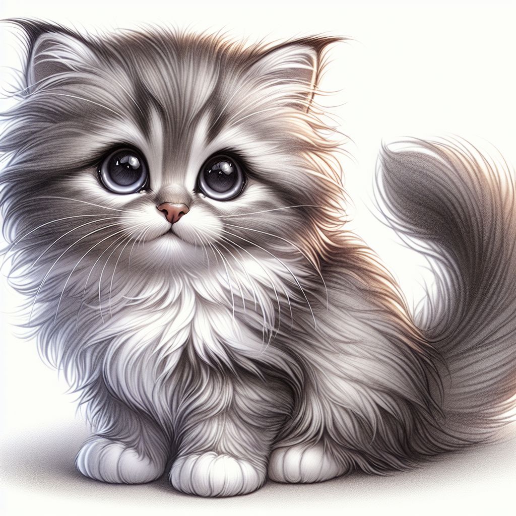 Adorable Kitty with Fuzzily Delightful Fur | Cuteness Overload | AI Art ...