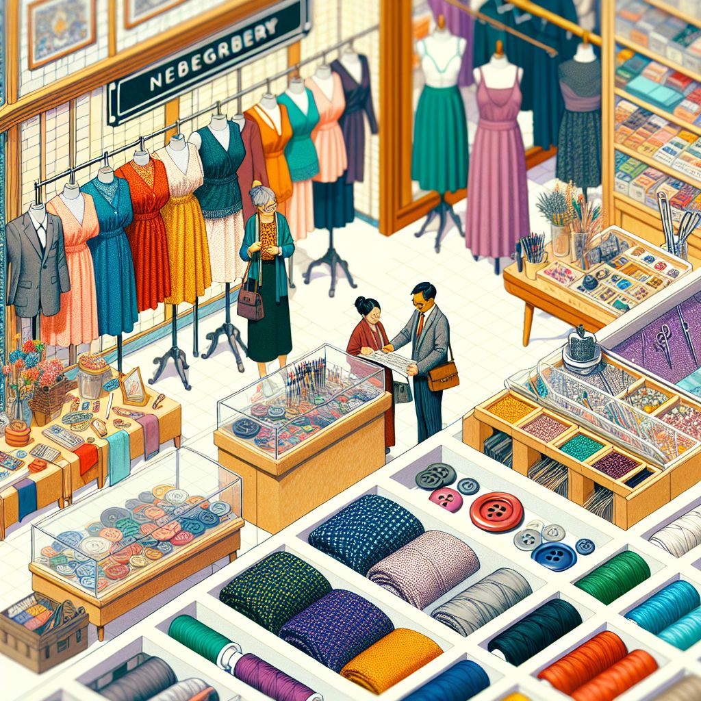 Colorful Lingerie & Haberdashery Shop Scenery | AI Art Generator | Easy ...