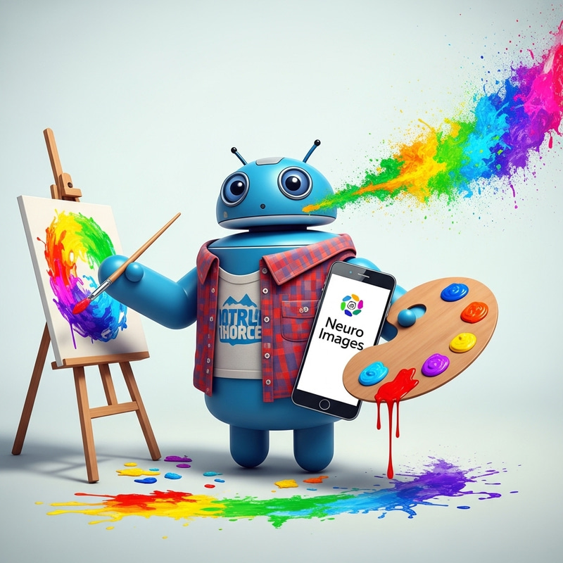 Captivating Droid Creating Stunning Art | Neuro Images Palette Captivating Droid Creating Stunning Art | Neuro Images Palette