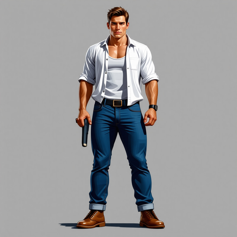 Pixel Art Sprite Sheet for 80s Style Character Pixel Art Sprite Sheet for 80s Style Character