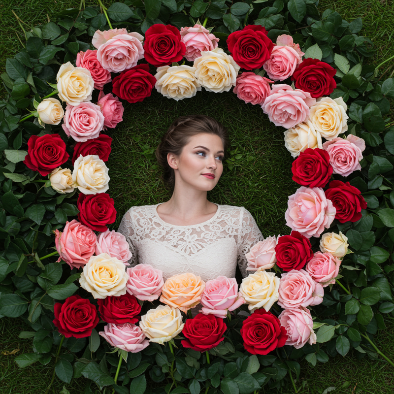 Add Beautiful Roses Around Your Photo Add Beautiful Roses Around Your Photo