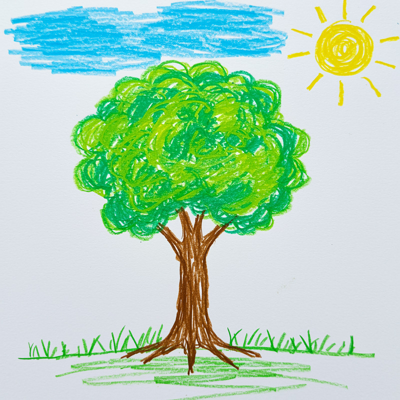 Simple Kid Art Tree Simple Kid Art Tree