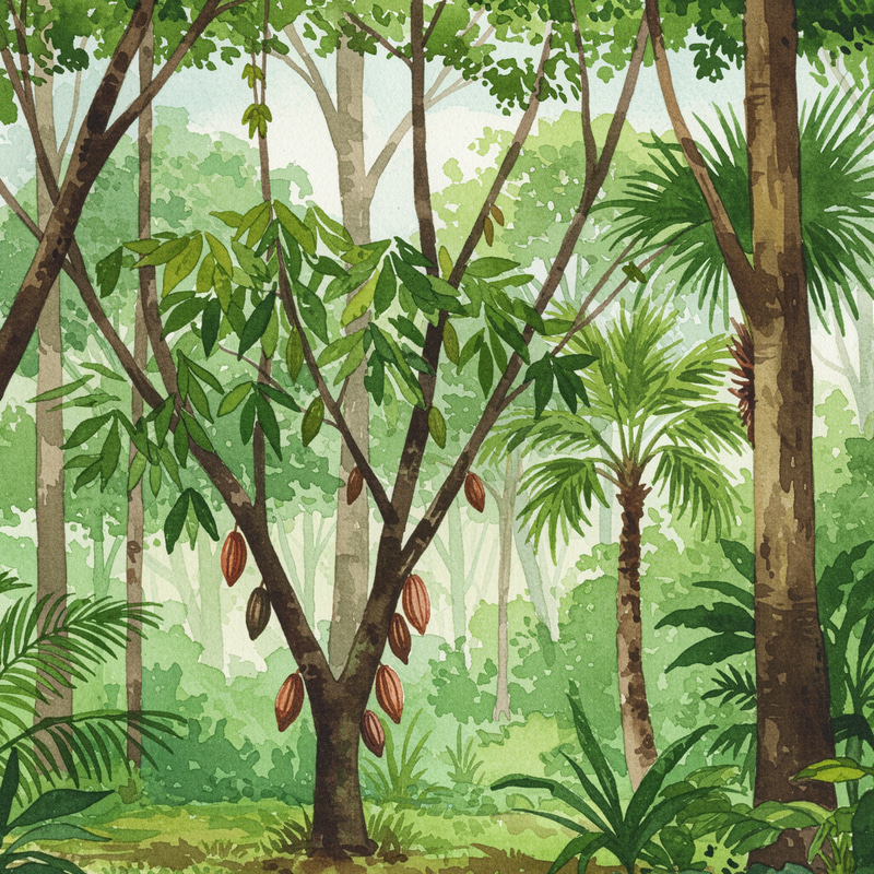 Watercolor Amazon Rainforest Art Watercolor Amazon Rainforest Art