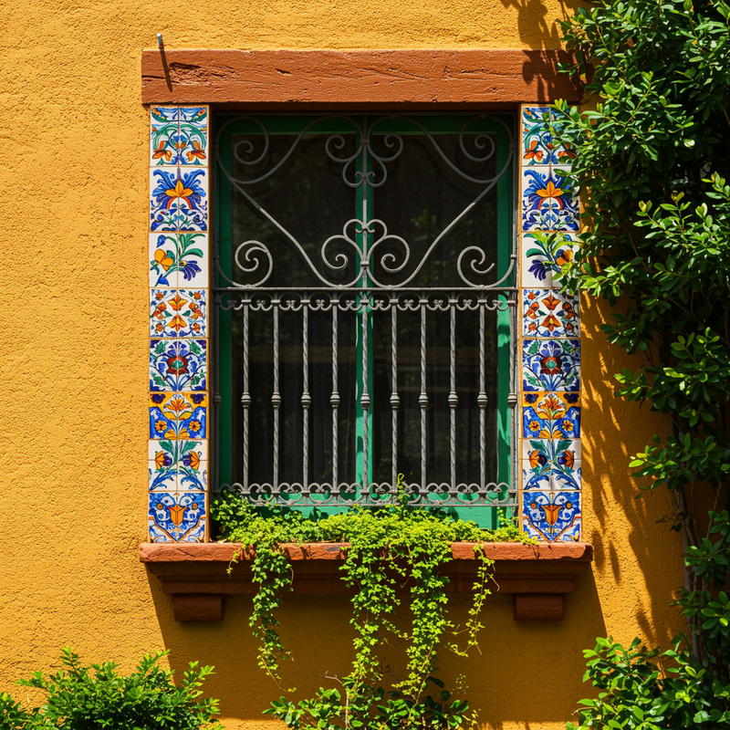Mexican Californian Style Window Designs Mexican Californian Style Window Designs
