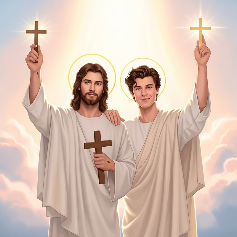 Shawn Mendes and Jesus: A Heavenly Encounter Shawn Mendes and Jesus: A Heavenly Encounter