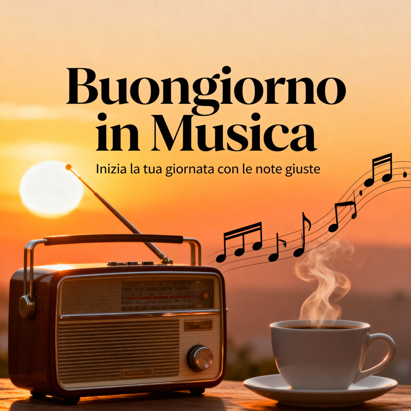 Buongiorno in Musica Podcast Cover Design Buongiorno in Musica Podcast Cover Design