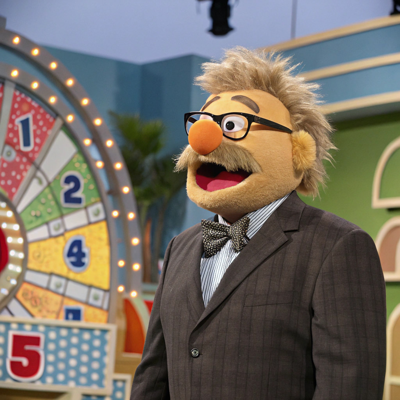 Drew Carey as a Muppet in The Price is Right Studio