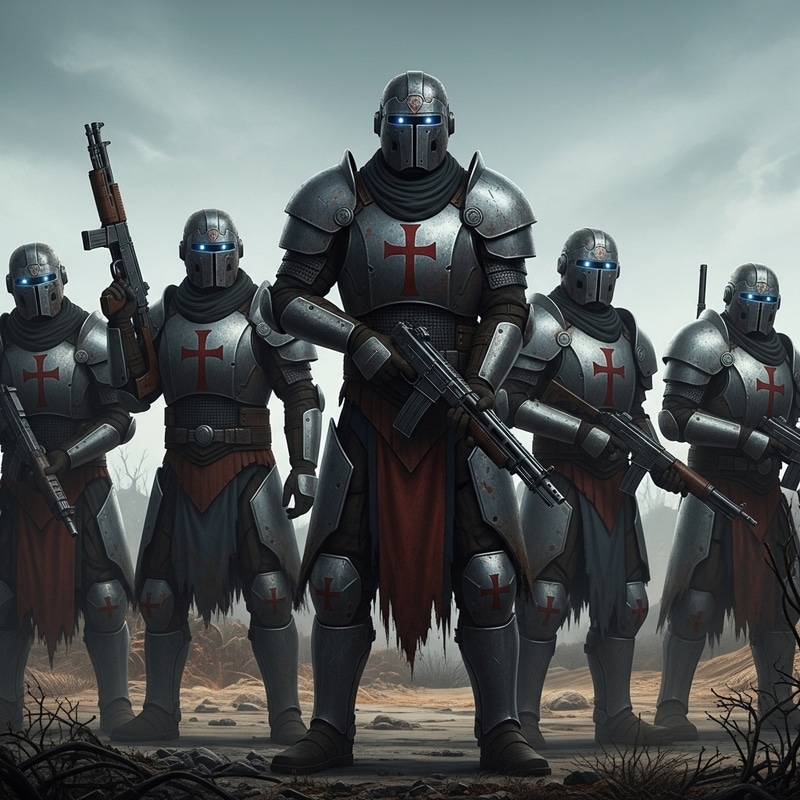 5 STALKER Templars: Post-Apocalyptic Rugged Knights 5 STALKER Templars: Post-Apocalyptic Rugged Knights