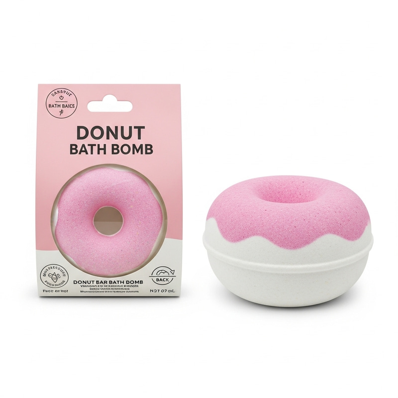Original Donut-Shaped Bath Bomb Graphic with Unique Design Original Donut-Shaped Bath Bomb Graphic with Unique Design