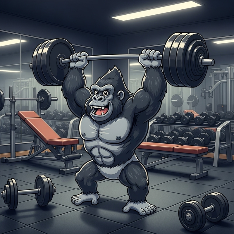 Gym Gorilla Design: Creative Workout Session