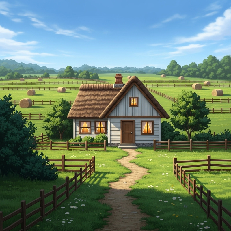 Charming Farmhouse Amidst Serene Countryside Charming Farmhouse Amidst Serene Countryside