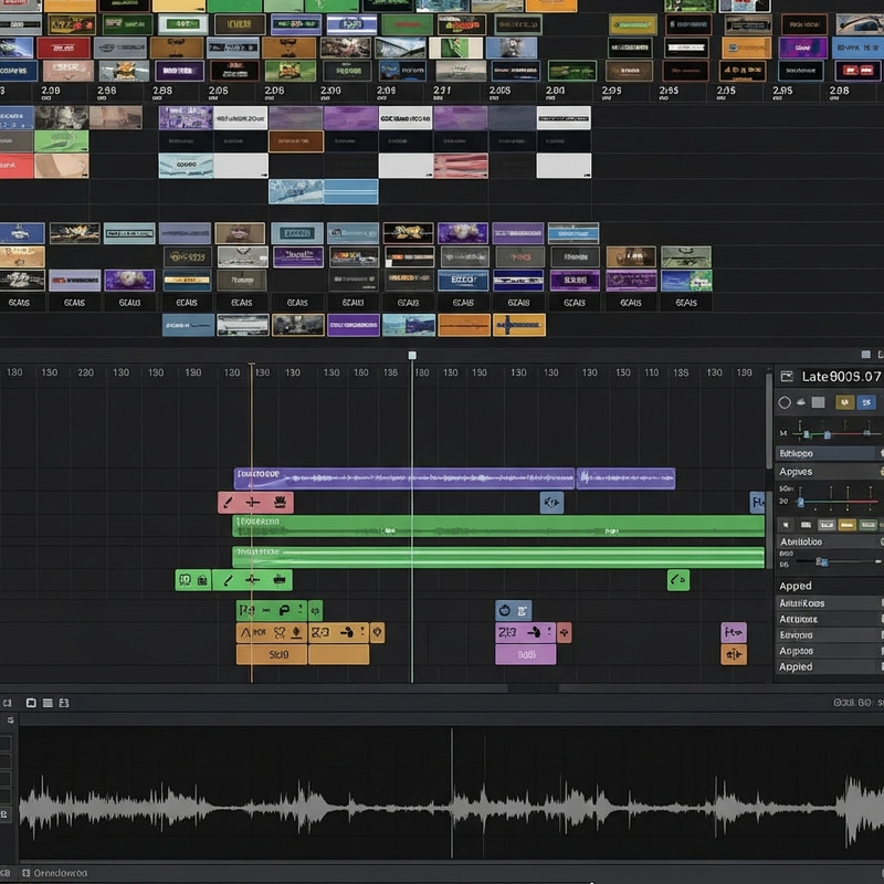 Create Edited Image from Video: Layered Clips with Audio Tracks Create Edited Image from Video: Layered Clips with Audio Tracks