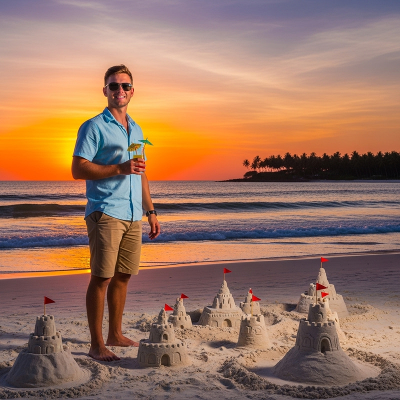 21-Year-Old Man on Vacation