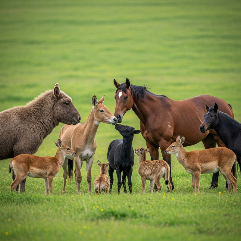 Captivating Wildlife Scene in Lush Green Field - Nature Documentary Style Captivating Wildlife Scene in Lush Green Field - Nature Documentary Style