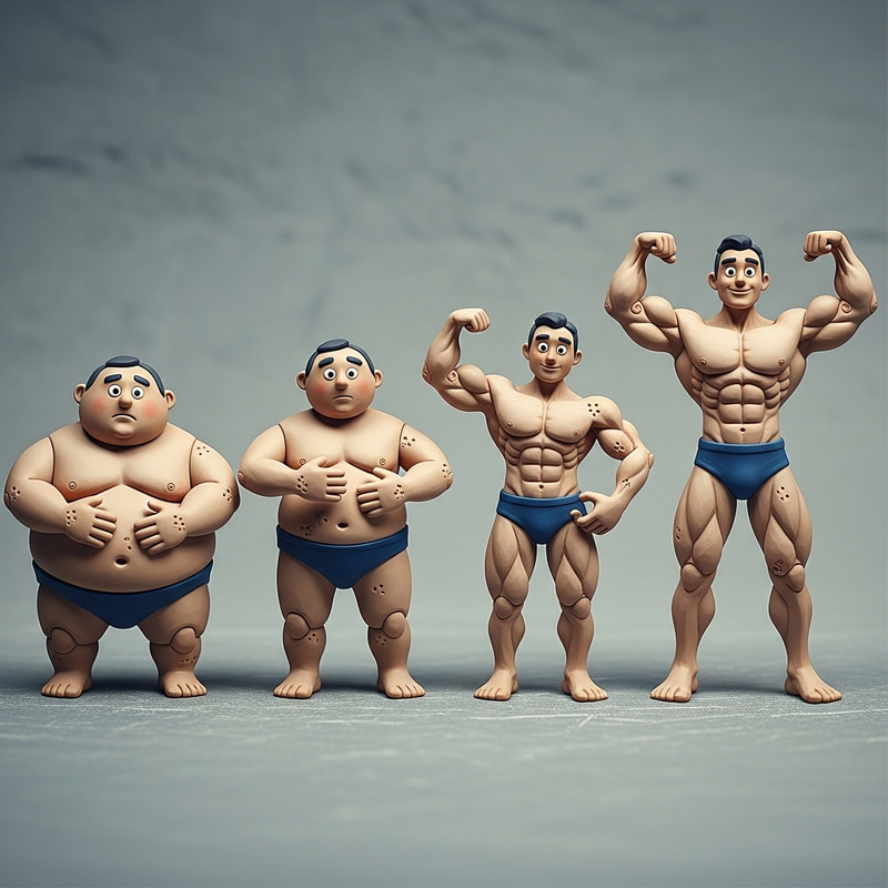 Clay Man Sculpting Transformation: Strong & Muscular Build Clay Man Sculpting Transformation: Strong & Muscular Build