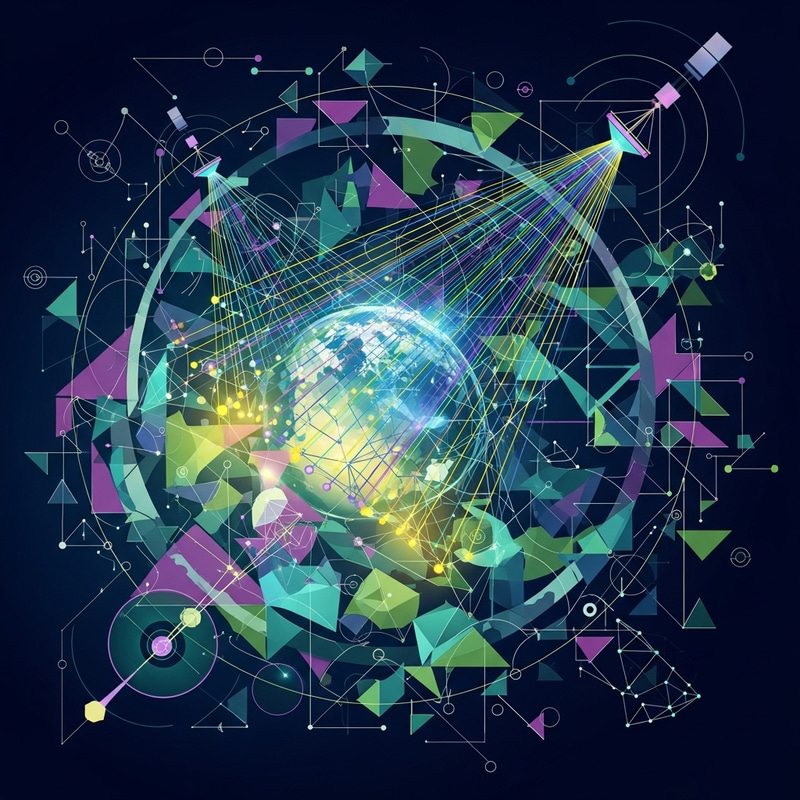 Geometric GPS Art | Abstract Style Positioning Design Geometric GPS Art | Abstract Style Positioning Design