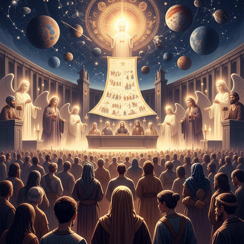 Day of Judgment Scene: A Celestial Event Day of Judgment Scene: A Celestial Event