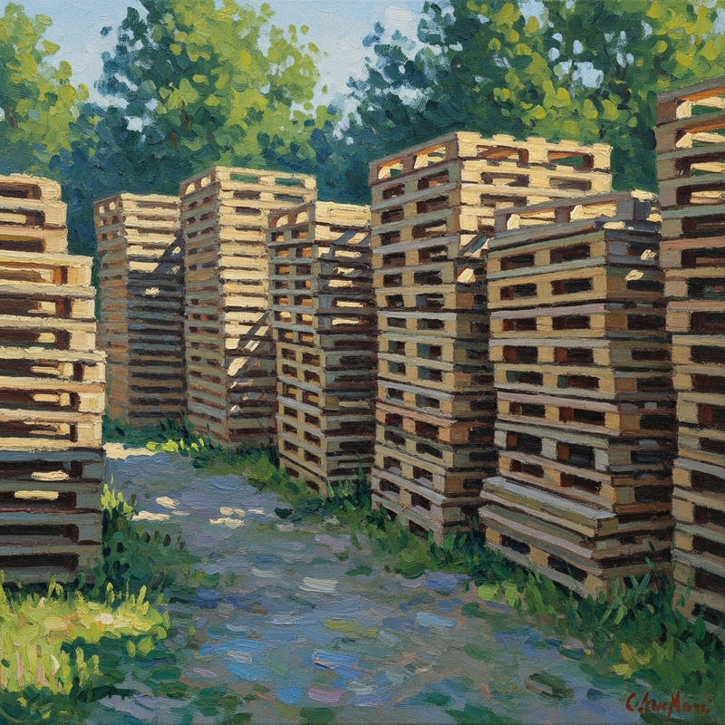 Monet Impressionism Wood Pallets