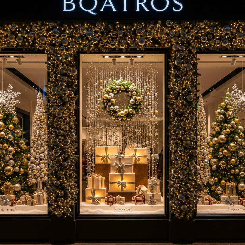 Luxurious Christmas Chanel Window Decorations Luxurious Christmas Chanel Window Decorations