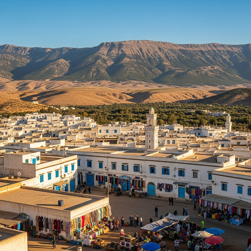 Ain Touta, Algeria: Serene Town & Atlas Mountains View Ain Touta, Algeria: Serene Town & Atlas Mountains View