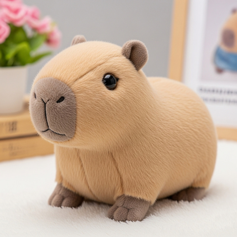 Cute Capybara Plush Toy with Warm Eyes Cute Capybara Plush Toy with Warm Eyes