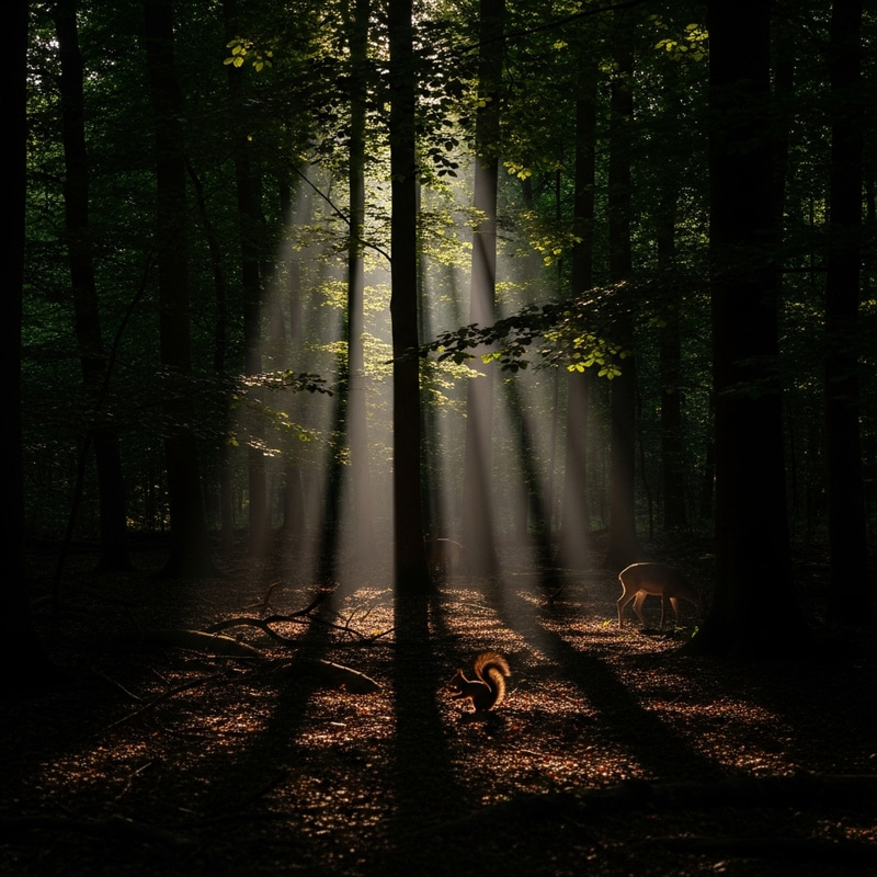 Forest Light and Shadow Serenity Forest Light and Shadow Serenity