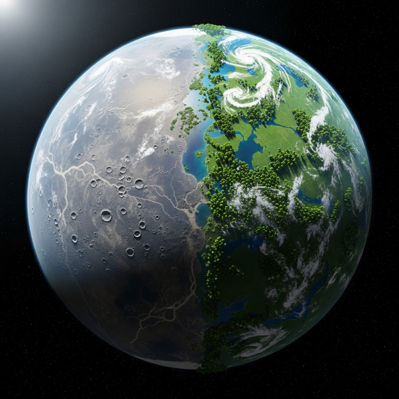 From Gray to Green: Planet Transformation