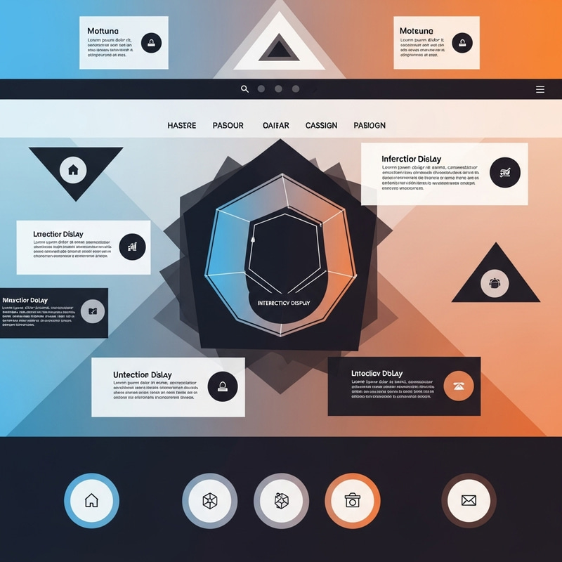Geometric Website Design | Sleek Layout