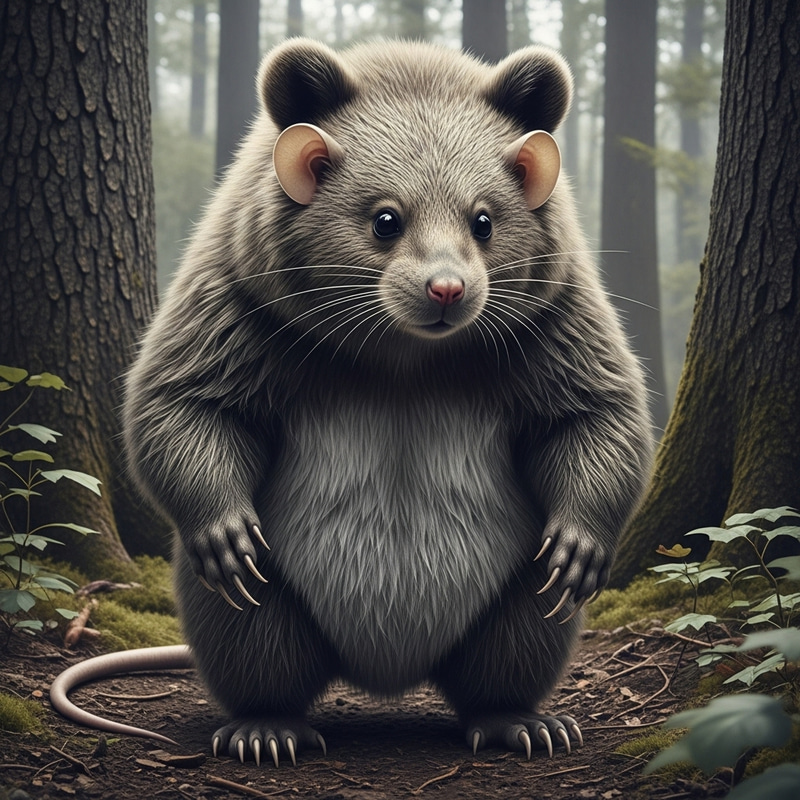 Enchanting Mouse-Bear in Unique Combination Enchanting Mouse-Bear in Unique Combination