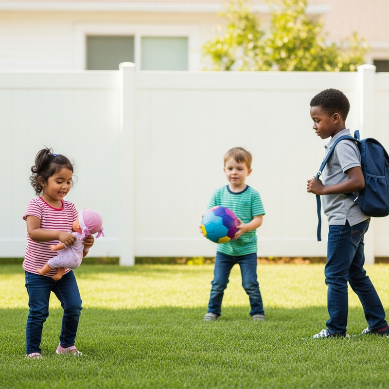 Diverse Children Playing Joyfully | Imaginative Childhood Moments