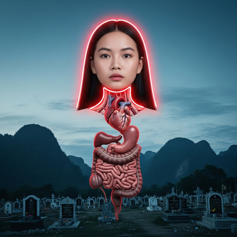 Nocturnal Female Spirit: Beautiful Asian Horror Legend