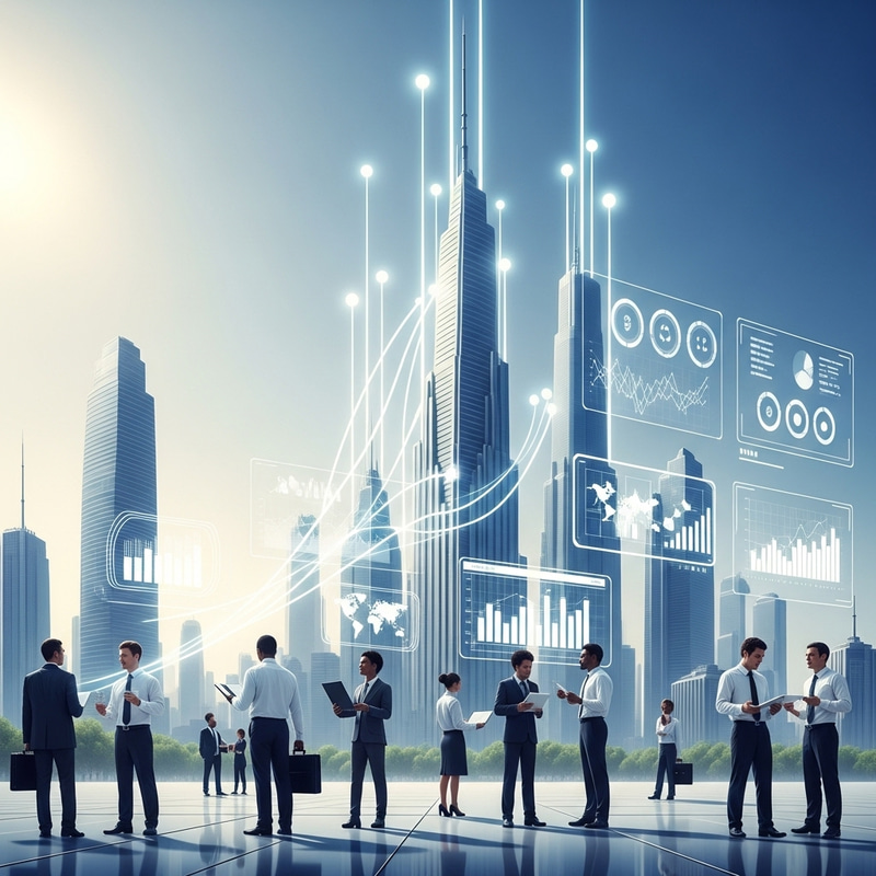 Futuristic Business Growth Futuristic Business Growth