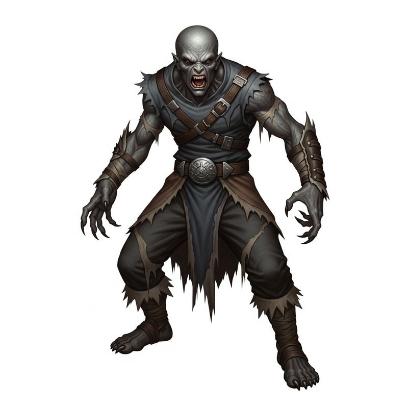 Terrifying Grey Alien - Ferocious Humanoid Beast