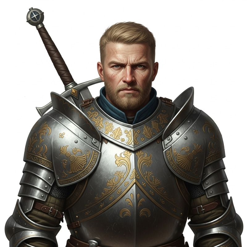 Realistic Portrait of Cullen Rutherford | Seasoned Knight