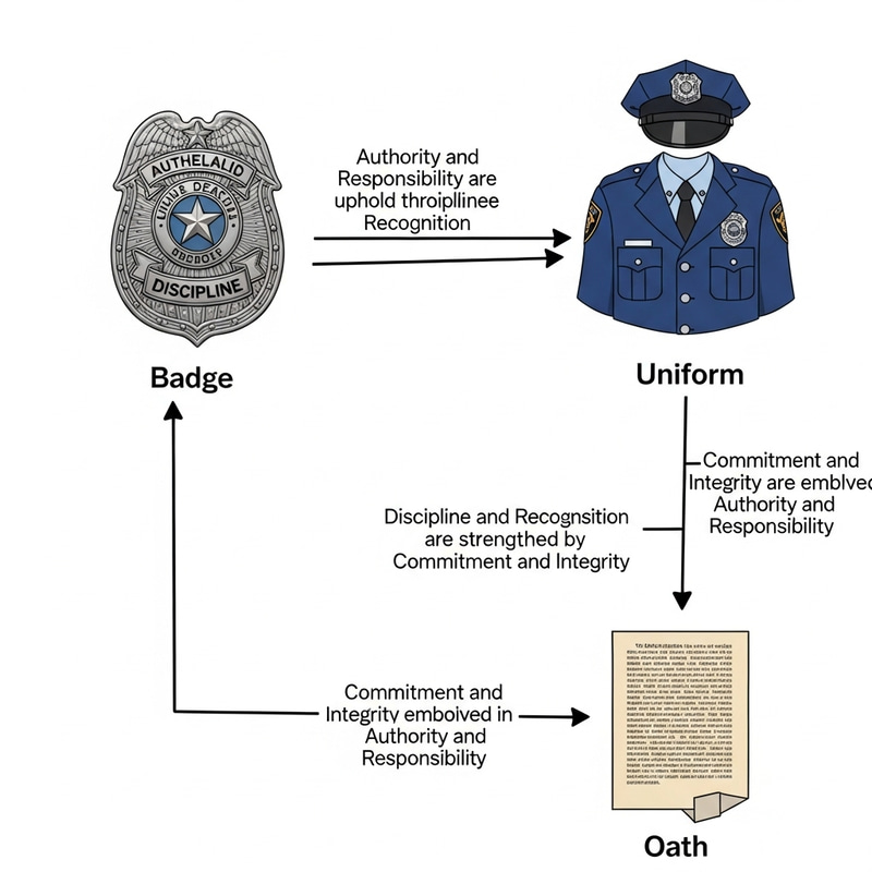 Value of Policeman Badge, Uniform & Oath | Concept Mapping Value of Policeman Badge, Uniform & Oath | Concept Mapping