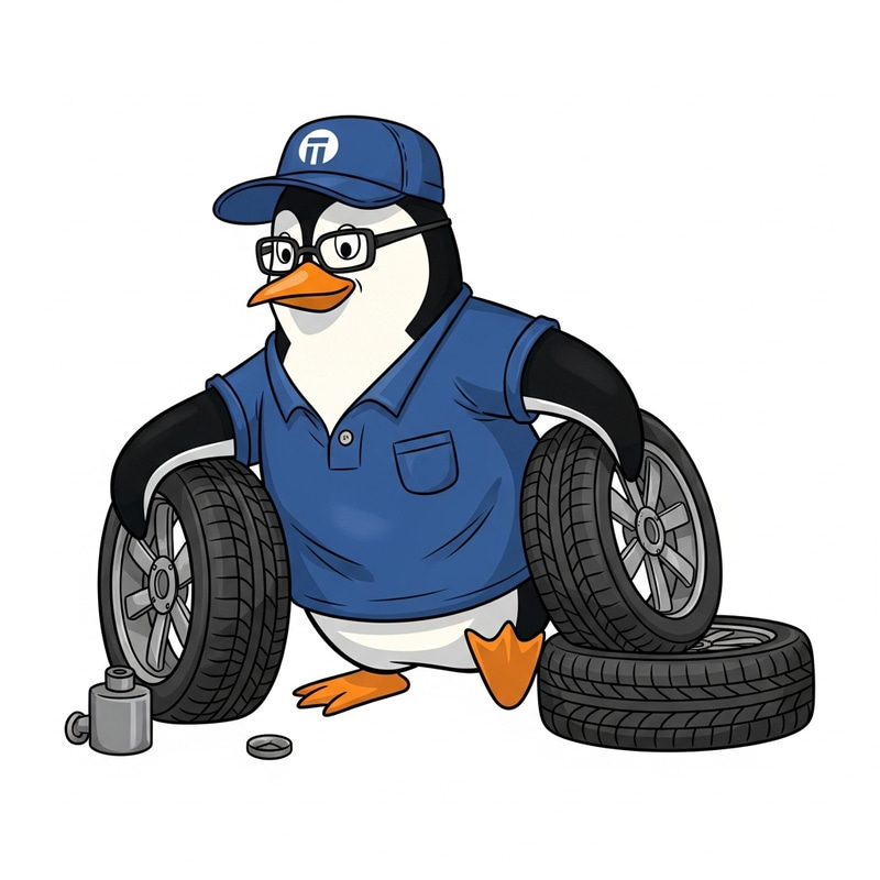 Madagascar Penguin Mechanic - Wheel and Tire Expert