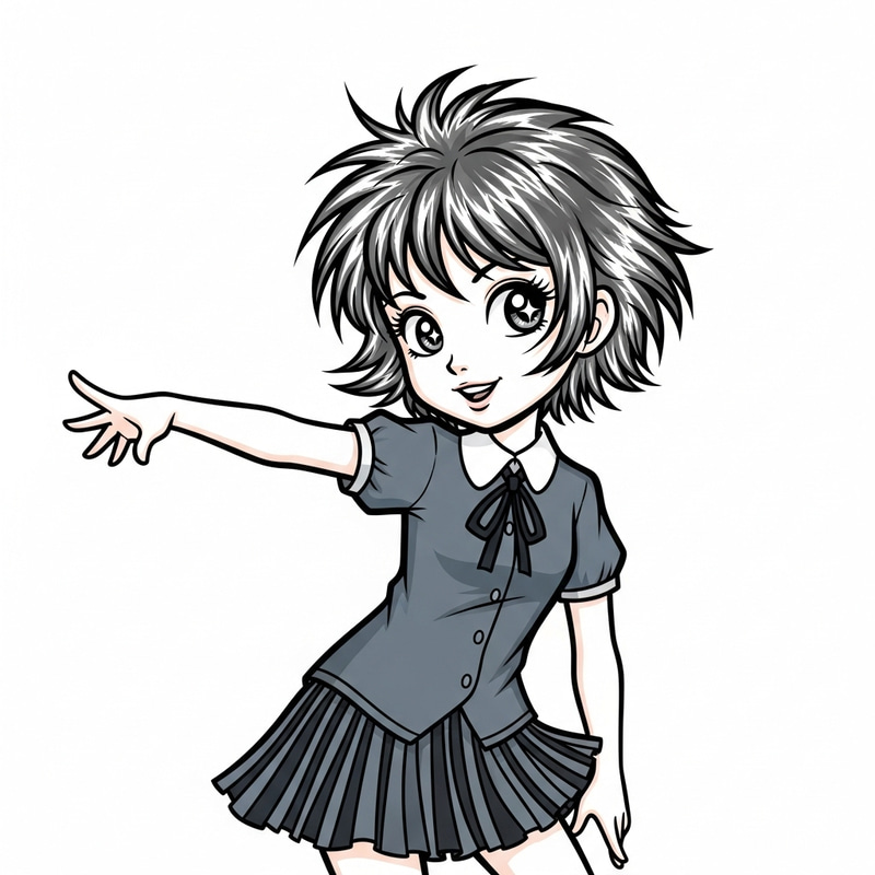 Elegant Steel-Haired Young Girl | One Piece Style Elegant Steel-Haired Young Girl | One Piece Style