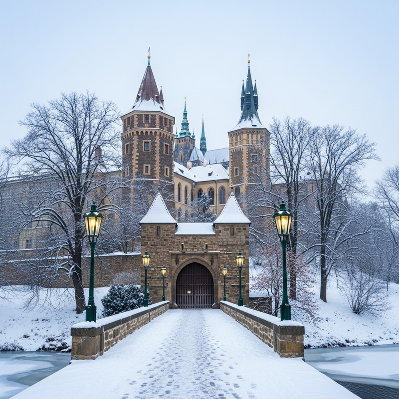 Winter Wonderland in Prague | Historic Castle Covered in Snow Winter Wonderland in Prague | Historic Castle Covered in Snow