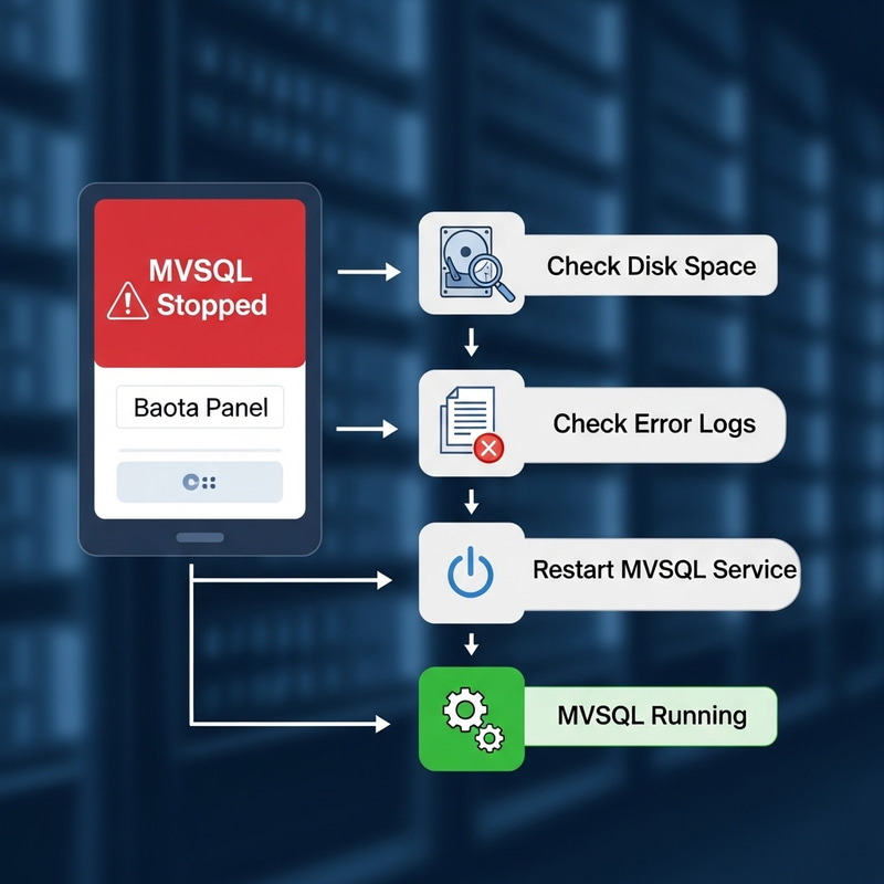 Fix Baota Panel MVSQL Auto-Stop Issue Method