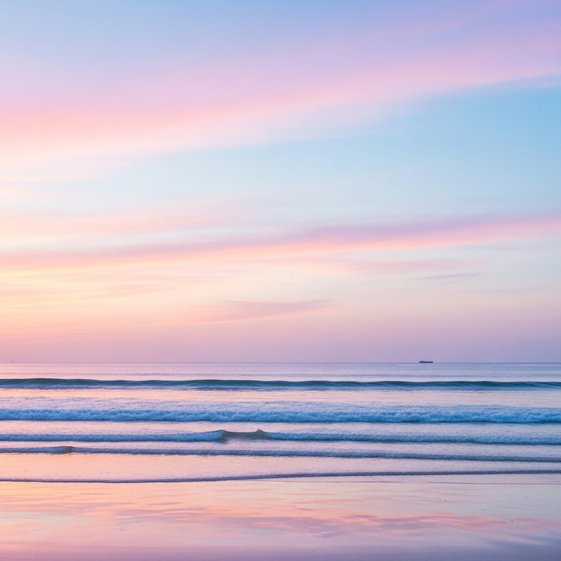 Soothing Ocean in Soft Pastel