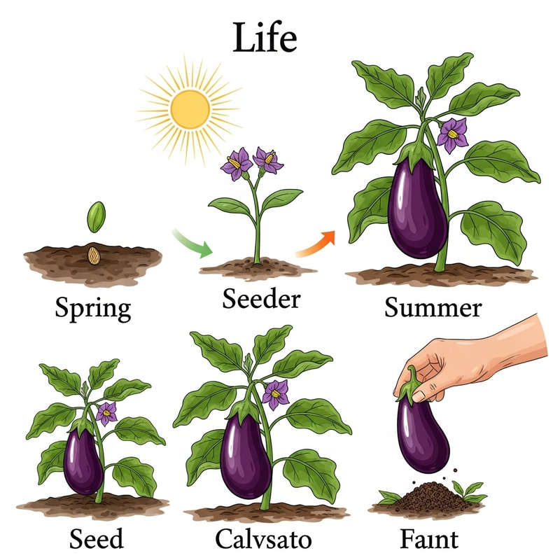 Eggplant Growth: Seasons Seed to Harvest Eggplant Growth: Seasons Seed to Harvest